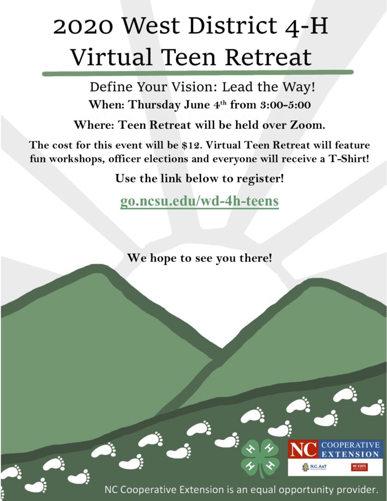 Virtual Teen Retreat flyer