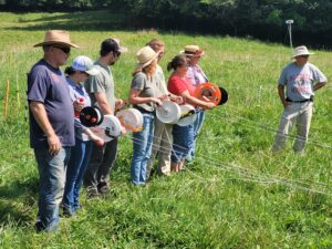 farmers learning about controlled grazing