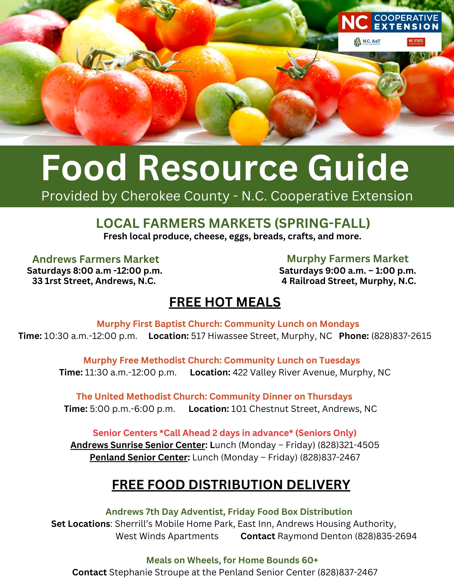 Food Resource Guide Page 1