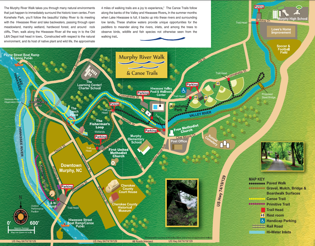 Murphy Riverwalk Map