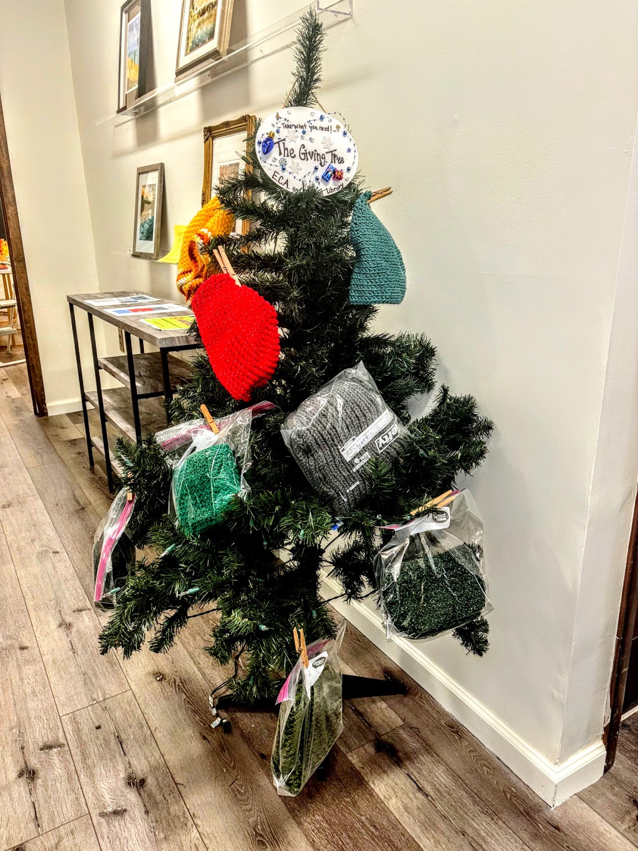 The Giving Tree at the Andrews Library