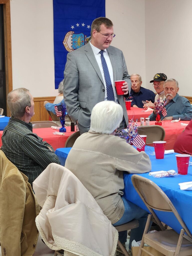 Murphy Mayor Tim Radford at the Veterans Dinner