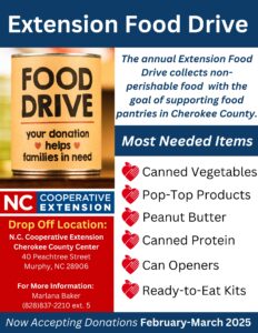 Extension Food Drive Flyer 2025