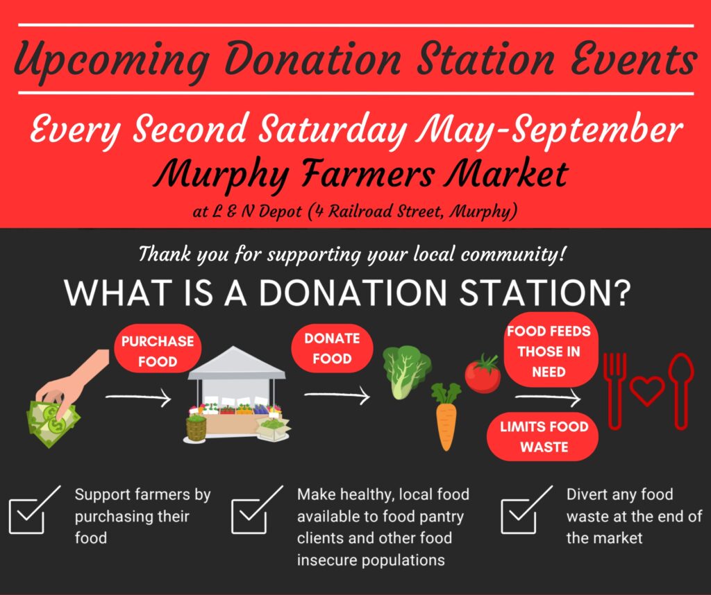 Donation Station every Second Saturday (May-Sep)